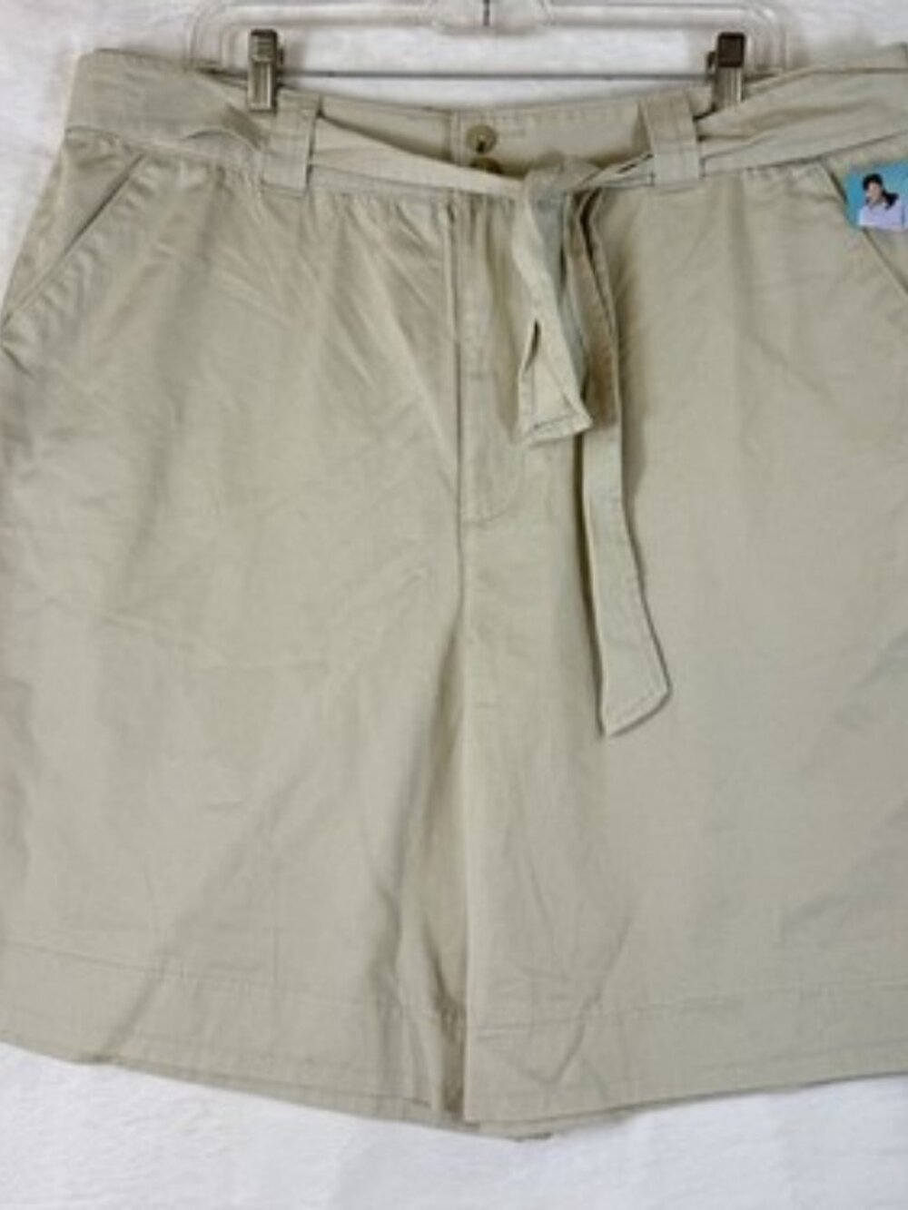 Lee Riders Casuals Shorts 20W Khaki Chino Tan Vintage Y2K Deadstock 8.5” New NWT